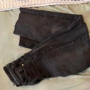 black H&M Cropped Jeans, 24